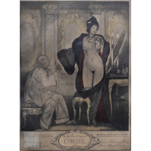 640 - André Lambert - A set of eight lithographs - 'Les Sept Peches Capitaux', including L'Avarice, L'Orgu... 
