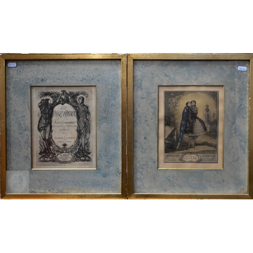 640 - André Lambert - A set of eight lithographs - 'Les Sept Peches Capitaux', including L'Avarice, L'Orgu... 