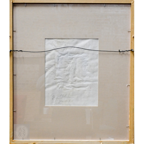 650 - Graçia Pereira Coutinho (Portuguese, b 1949) - Untitled, no 7, mixed media, signed to verso, 40 x 32... 