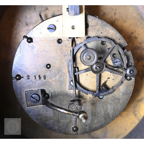 810 - J Huggler (1834-1912) a monumental carved Black Forest clock, late 19th century, carved as a seated ... 