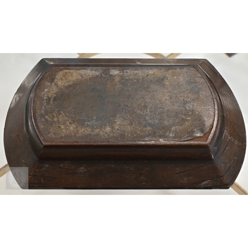 515 - A 19th century Continental contre-boulle type inkstand (inlays are wood veneers, not tortoiseshell),... 