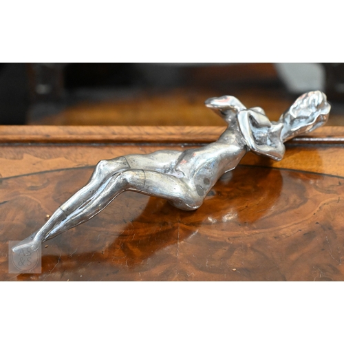 467 - # A phosphor-bronze (possibly) alloy desk-weight, in the form of an abstract female figure, 18 cm lo... 