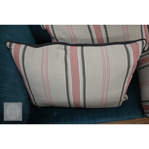 529 - Five assorted decorative scatter cushions - one by Katie Mosa (5)