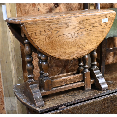 235 - A 19th century mahogany carver chair, to/w a provincial ash slat-back side chair, Victorian bobbin-t... 