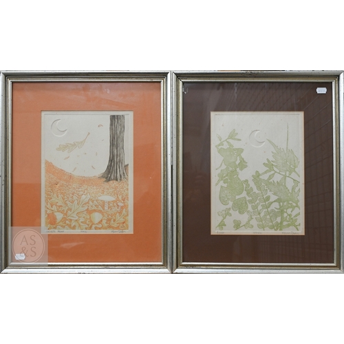 355 - Kevin Dyer - Four seasons, ltd ed prints, 29 x 21 cm to/w another (5)