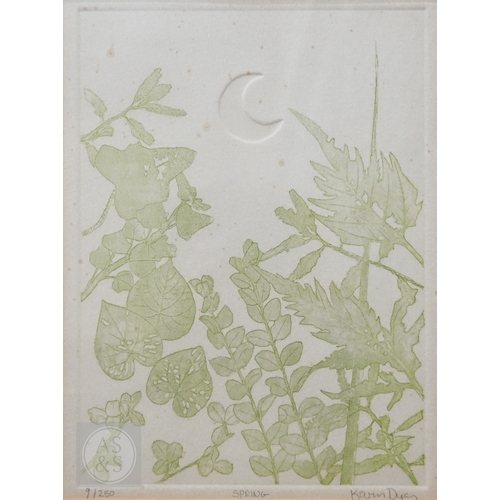 355 - Kevin Dyer - Four seasons, ltd ed prints, 29 x 21 cm to/w another (5)