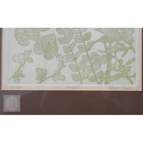 355 - Kevin Dyer - Four seasons, ltd ed prints, 29 x 21 cm to/w another (5)