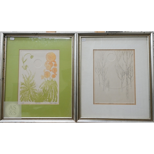 355 - Kevin Dyer - Four seasons, ltd ed prints, 29 x 21 cm to/w another (5)