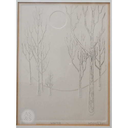 355 - Kevin Dyer - Four seasons, ltd ed prints, 29 x 21 cm to/w another (5)