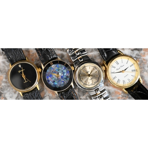 458 - Eight various gentlemen's wristwatches and five ladies' watches, to/w a quantity of costume jeweller... 