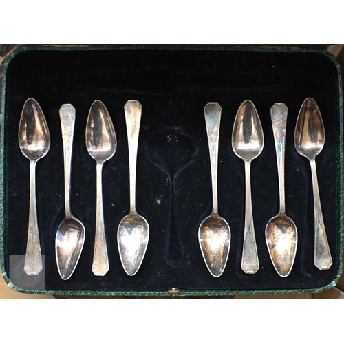 477 - A pair of Old Sheffield plate candlesticks and a pair of plated on copper candelabra, another pair o... 