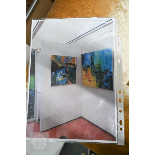 48 - A set of nine large white finished double sided 'Jix-A-wall' exhibition panels by Flexibitions Ltd, ... 