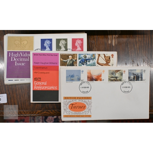 496 - Ten 1965 Churchill crowns, to/w 28 other Elizabeth II commemorative crowns and a quantity of first d... 