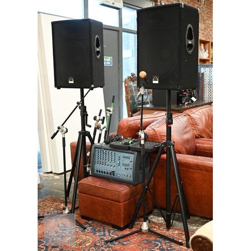 60 - A Wharfedale Pro BX1060SD powered mixer to/with a pair of Wharfedale Pro SVP-15 speakers on Stagg ad... 