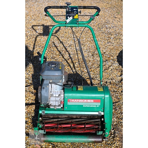 8 - Three old lawnmowers - a Hayter 'Twenty One' 206 cc 5HP orchard mower; a Ransomes 'Super Bowl 51' wi... 