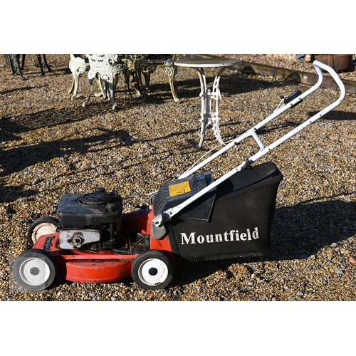 8 - Three old lawnmowers - a Hayter 'Twenty One' 206 cc 5HP orchard mower; a Ransomes 'Super Bowl 51' wi... 