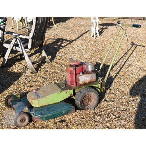 8 - Three old lawnmowers - a Hayter 'Twenty One' 206 cc 5HP orchard mower; a Ransomes 'Super Bowl 51' wi... 