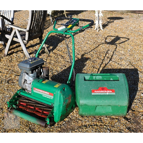 8 - Three old lawnmowers - a Hayter 'Twenty One' 206 cc 5HP orchard mower; a Ransomes 'Super Bowl 51' wi... 