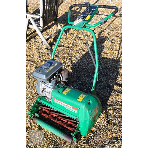 8 - Three old lawnmowers - a Hayter 'Twenty One' 206 cc 5HP orchard mower; a Ransomes 'Super Bowl 51' wi... 