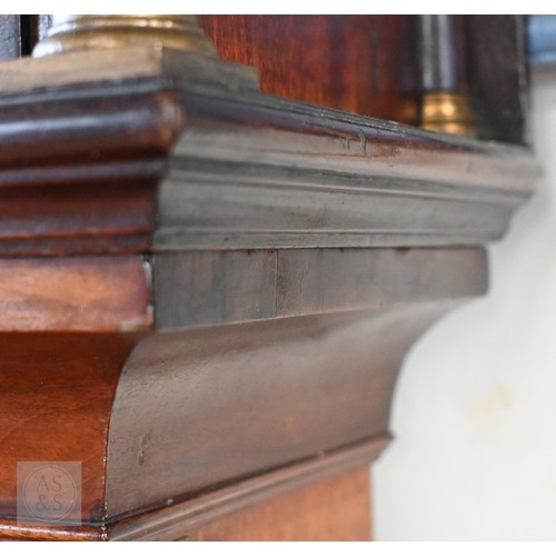 30 - Hugh Riach, London, a good mid 18th century brass mounted mahogany pagoda top longcase clock, the ei... 