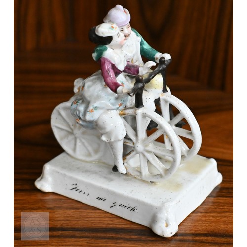 406 - Thirty one antique ceramic fairings and similar groups (box)