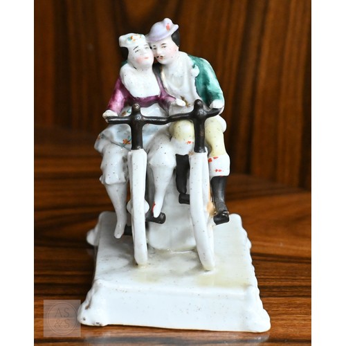 406 - Thirty one antique ceramic fairings and similar groups (box)