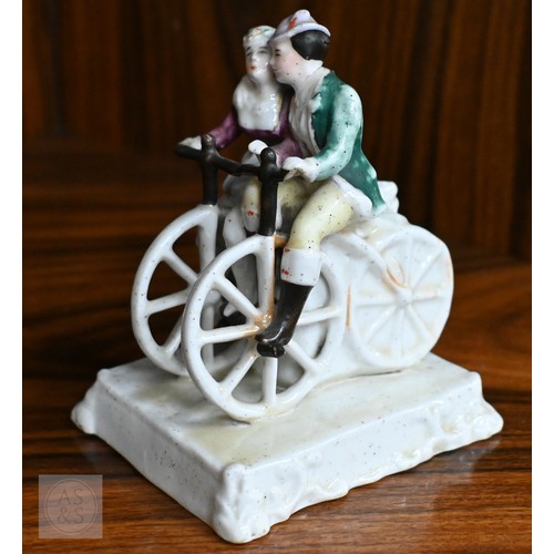 406 - Thirty one antique ceramic fairings and similar groups (box)