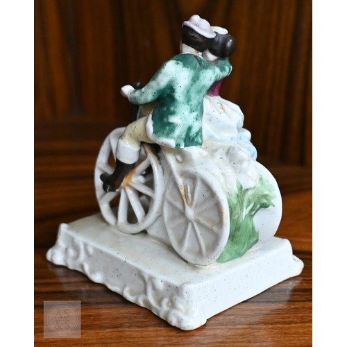 406 - Thirty one antique ceramic fairings and similar groups (box)