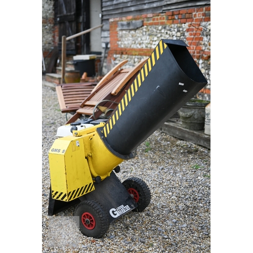 20 - A 'Garden Master' chipper, Honda petrol engine, on twin wheel frame, starts easily and runs well at ... 