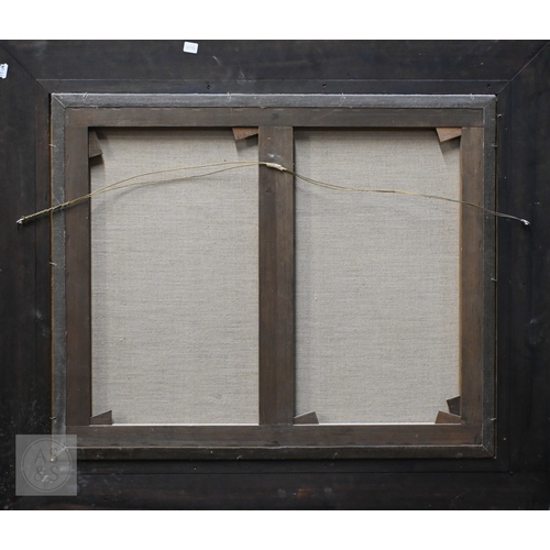 518 - Breanski? - Fisher folk folding sails, oil on canvas, signed lower left, 57 x 71 cm