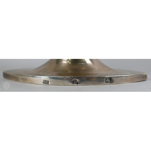 1 - A George III silver sugar basket of navette form, with swing handle and elliptical stemmed foot, mak... 