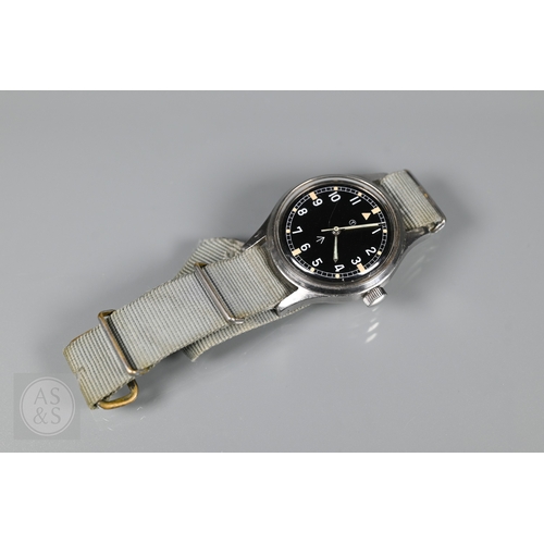 291 - A scarce vintage Hamilton Mk II pilot's wristwatch, ref. 6B-910-1000, H, serial no. 1832, the black ... 
