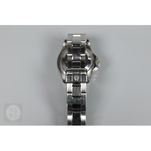 292 - A Ladies Rolex Yacht Master Oyster Perpetual date wristwatch, model 169622, the stainless steel case... 