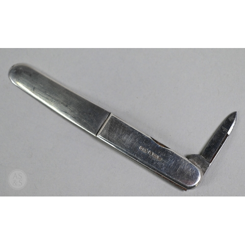 34 - WITHDRAWN A silver pipe-smoker's pocket-knife, Harrison Brothers & Howson, London/Sheffield 1909... 