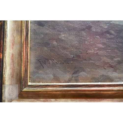 522 - F Van der Glas (1894-1976) - Venice from the East, oil on canvas, signed lower left, 70 x 99 cm