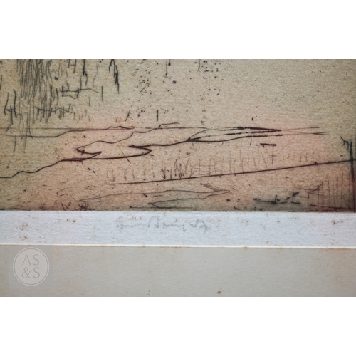 556 - Frank Brangwyn (1867-1956) - 'Albi', etching, pencil signed to lower right margin, 27 x 25 cm John M... 