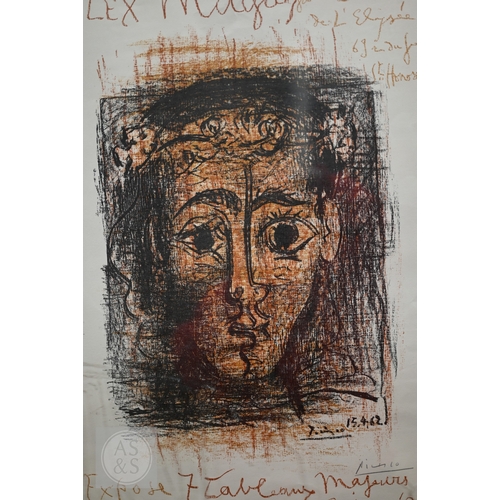 557 - Pablo Picasso (1881-1973) - 'Alex Maguy Expose 7 Tableaux Majeurs', 1,000 copies, lithograph in colo... 