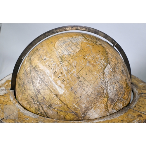 698 - A scarce pair of large George III terrestrial and celestial table top library globes by John Newton,... 