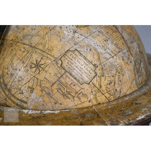 698 - A scarce pair of large George III terrestrial and celestial table top library globes by John Newton,... 