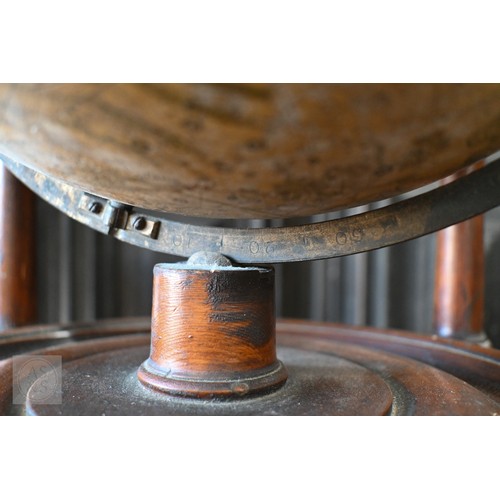 698 - A scarce pair of large George III terrestrial and celestial table top library globes by John Newton,... 
