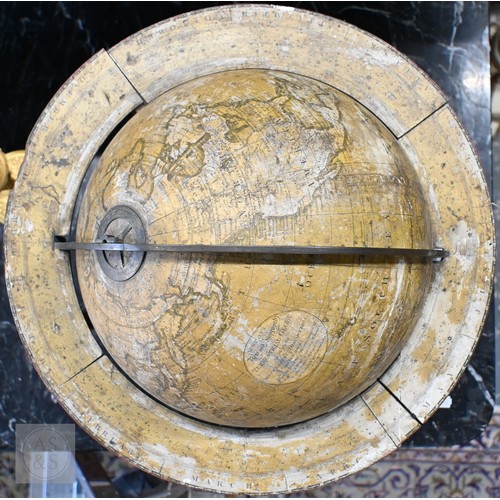 698 - A scarce pair of large George III terrestrial and celestial table top library globes by John Newton,... 