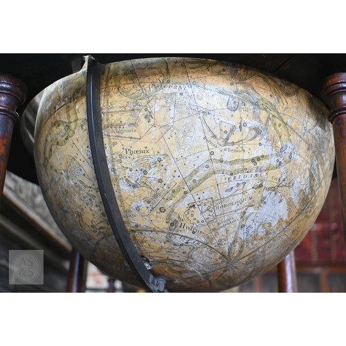 698 - A scarce pair of large George III terrestrial and celestial table top library globes by John Newton,... 