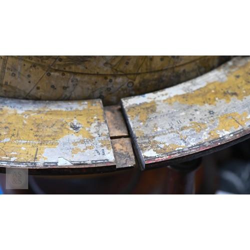 698 - A scarce pair of large George III terrestrial and celestial table top library globes by John Newton,... 