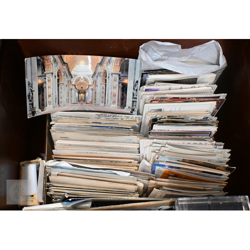 584 - Two tin trunks with contents, including two Spanish silver photograph frames, Pentax Program A SLR c... 