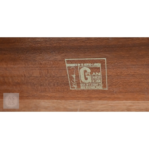 378 - A mid-century G-Plan 'Danish Range' teak sideboard (16 Kofod Larsen), five central drawers flanked b... 