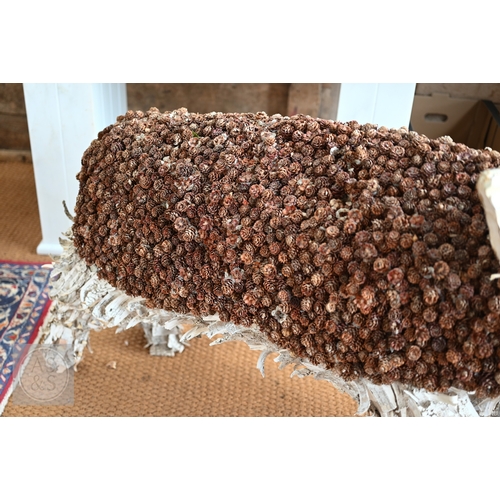11 - A large artisan made organic pig sculpture, 147 cm long x 90 cm h