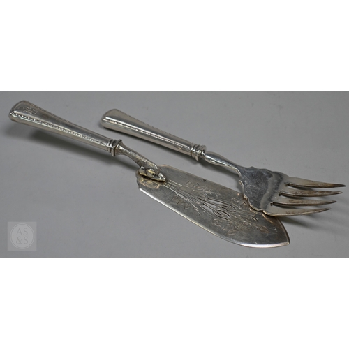 50 - An extensive set of Austro-Hungarian .800 grade flatware and cutlery, comprising twelve each table f... 