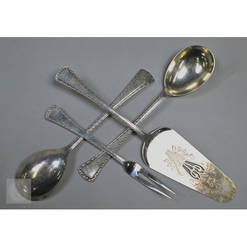 50 - An extensive set of Austro-Hungarian .800 grade flatware and cutlery, comprising twelve each table f... 