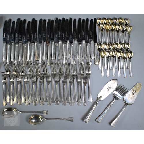 50 - An extensive set of Austro-Hungarian .800 grade flatware and cutlery, comprising twelve each table f... 