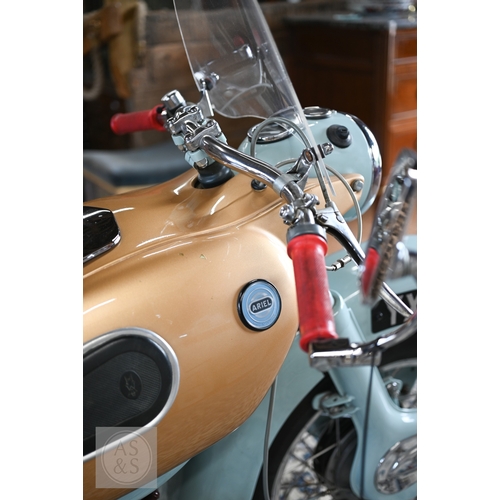 26 - A classic Ariel Arrow Super Sports, 250cc two stroke motorcycle, first registered 2nd April 1960 on ... 